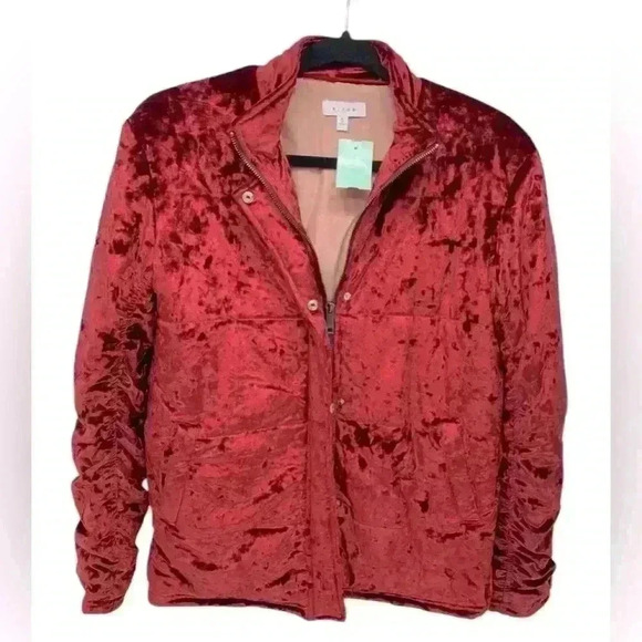 K/Lab Crushed Velvet Look - Y2K Jacket - Young Women’s Size Large - Picture 1 of 8